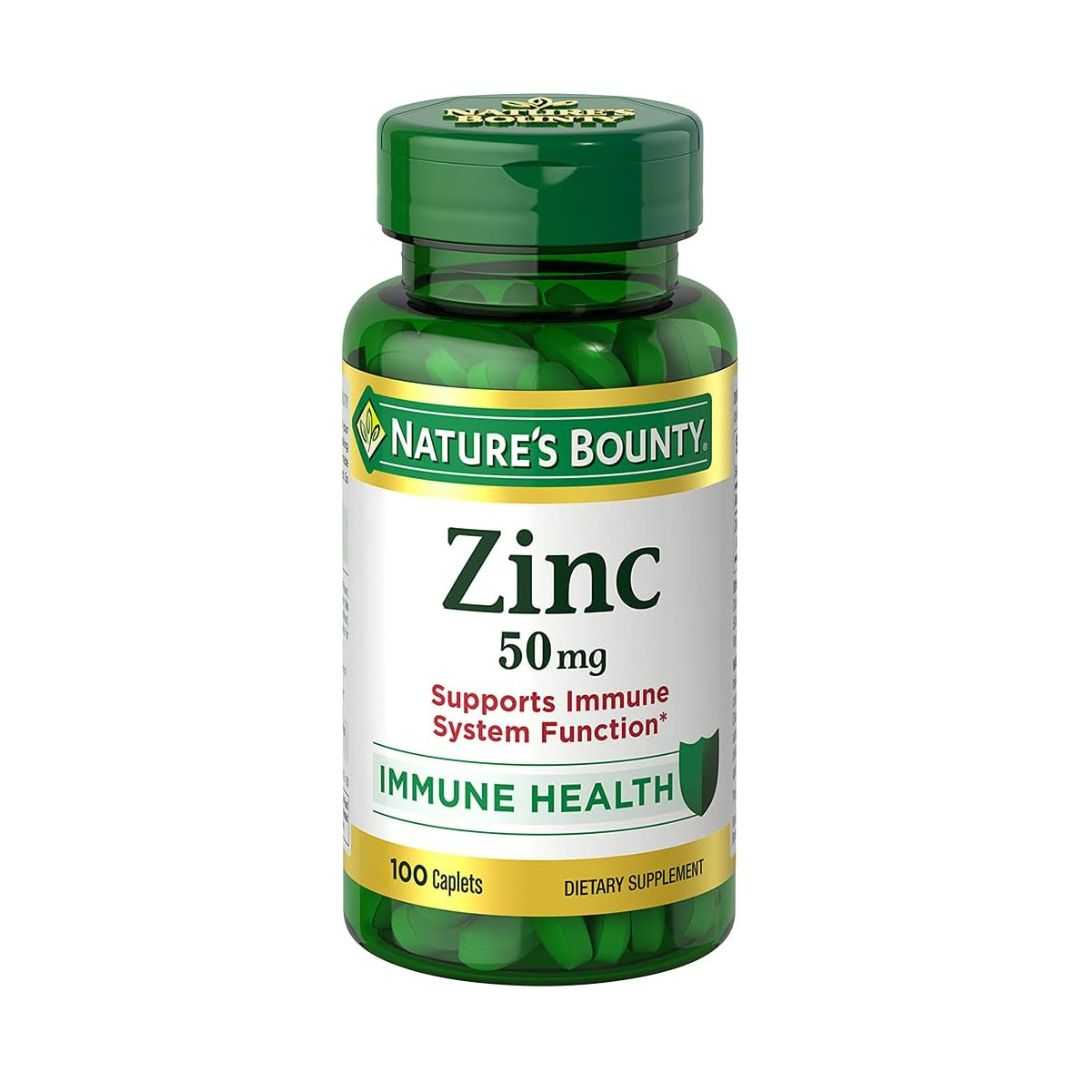 Nature's Bounty Zinc 50 mg ขนาด 100 เม็ด จากอเมริกา พร้อมส่ง