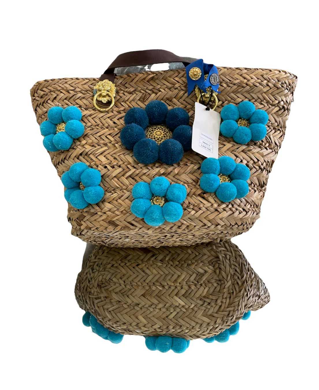 Straw bag muti-color (#1)