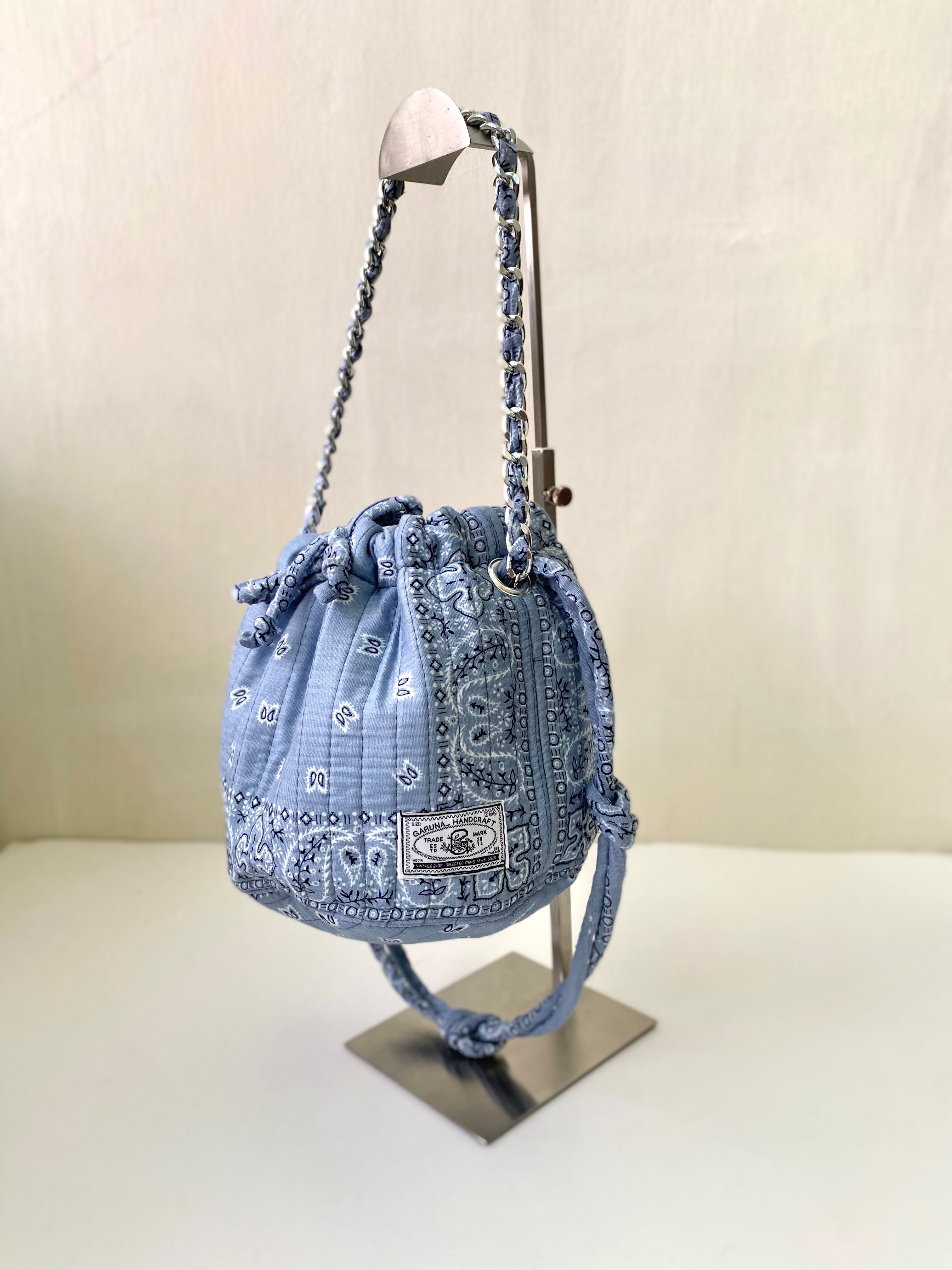 Grey Mini Dumpling Bandana Bag no : mn 7