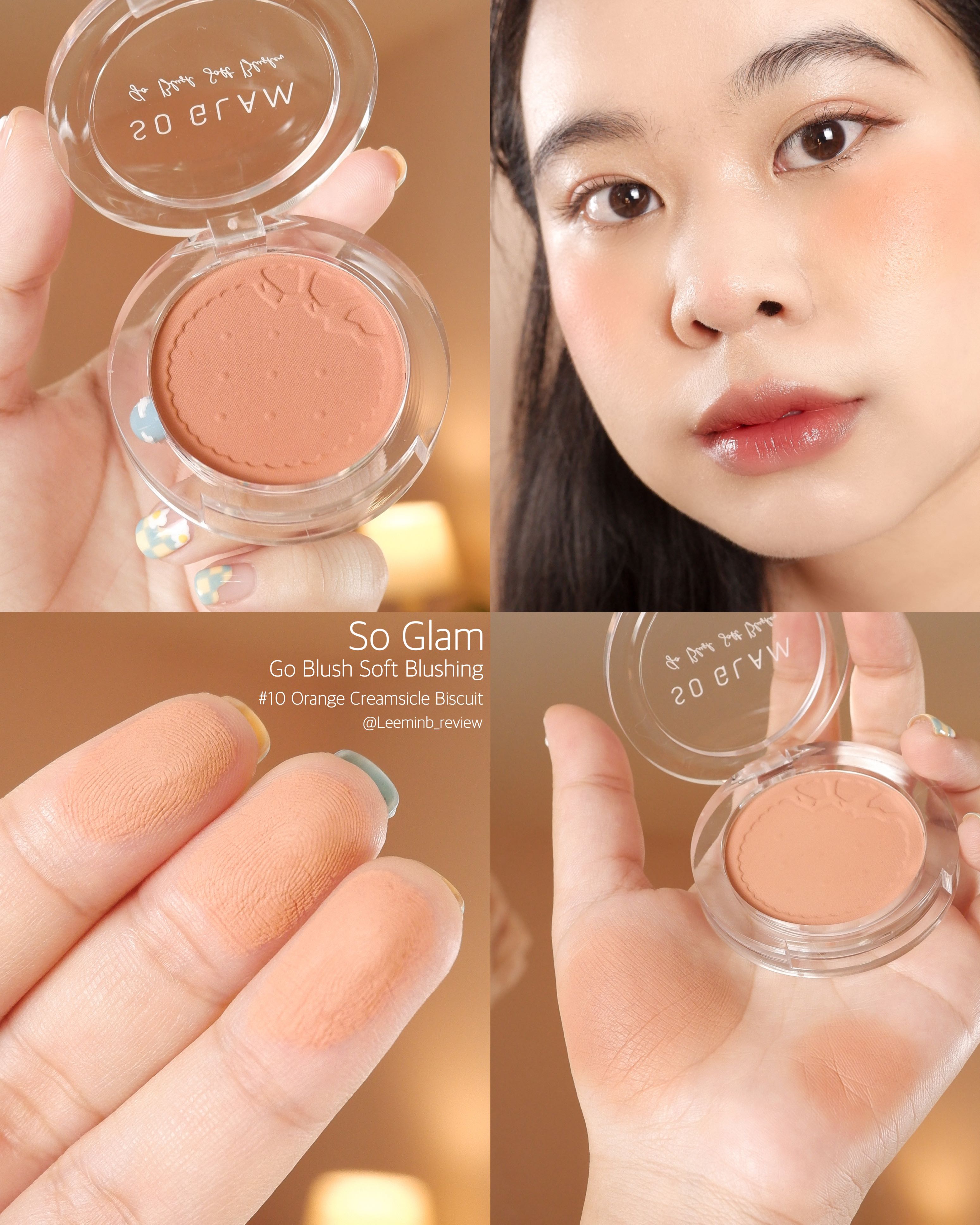 So Glam Go Blush Soft Blusher Biscuit Party Collection 10 Orange Creamsicle Biscuit