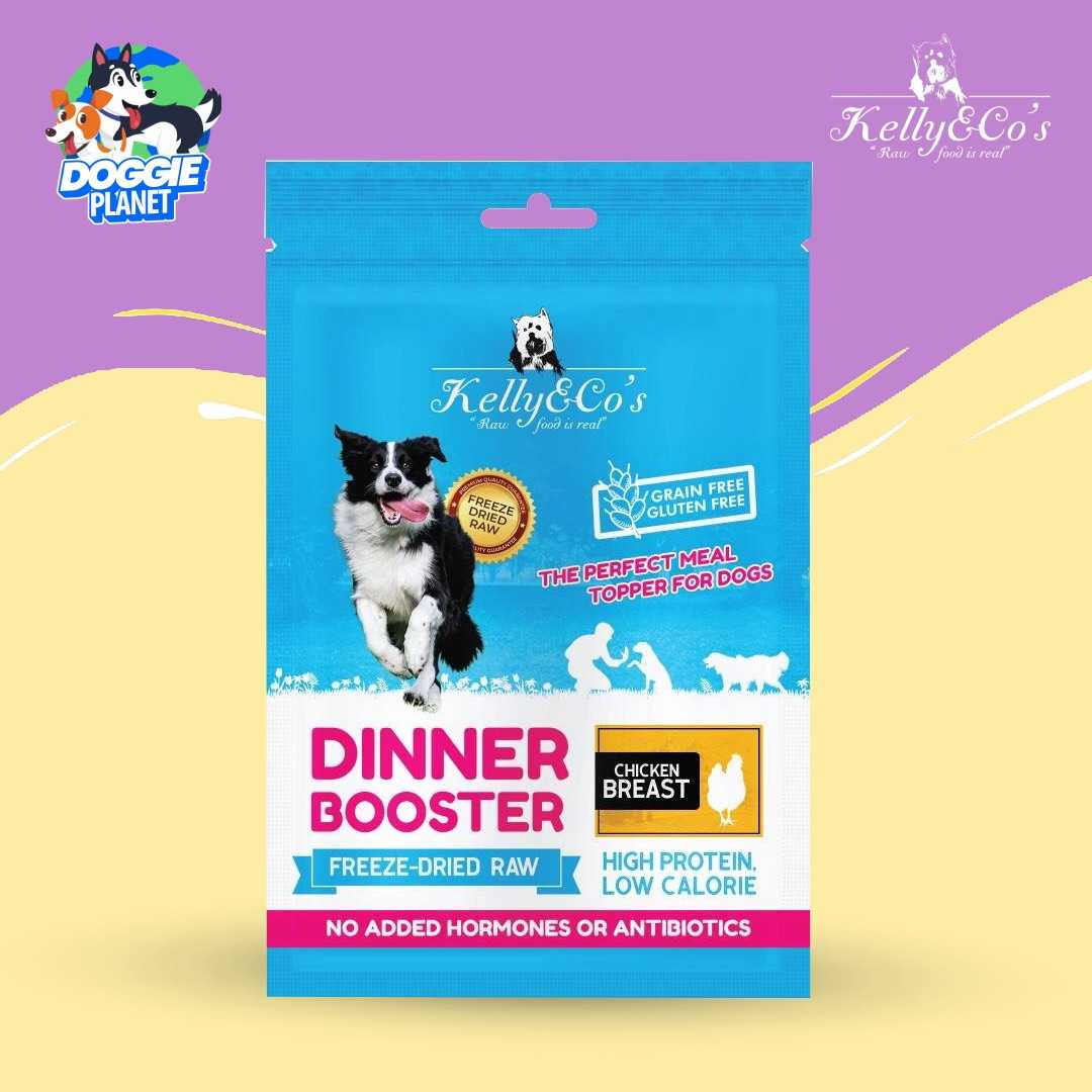 Kelly & Co's Dinner Booster ผงโรยอาหารสุนัข ฟรีซดรายอกไก่ 100% | ไขมันต่ำ ไร้ธัญพืช 50 ก.