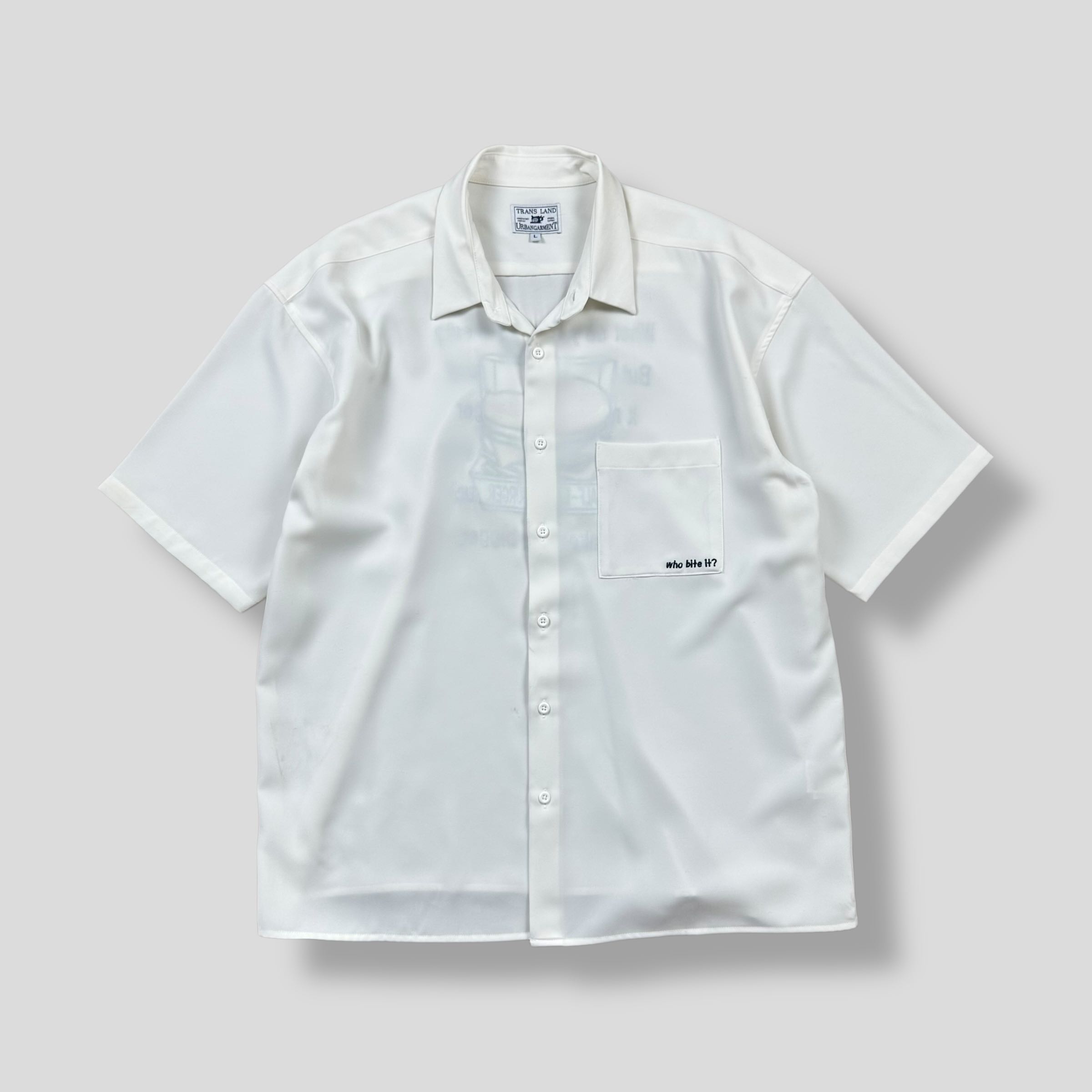 TRANS LAND URBANGAR MENT OVERSIZED SHORT SLEEVE POCKET SHIRT 