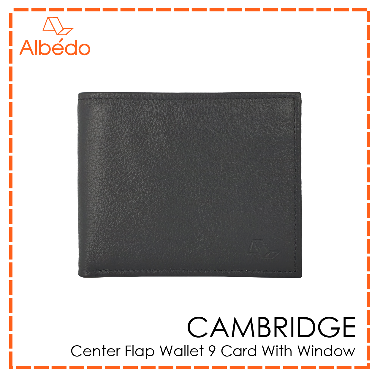 CAMBRIDGE CENTER FLAP WALLET 9 CARD WITH WINDOW-CB03699/CB03679