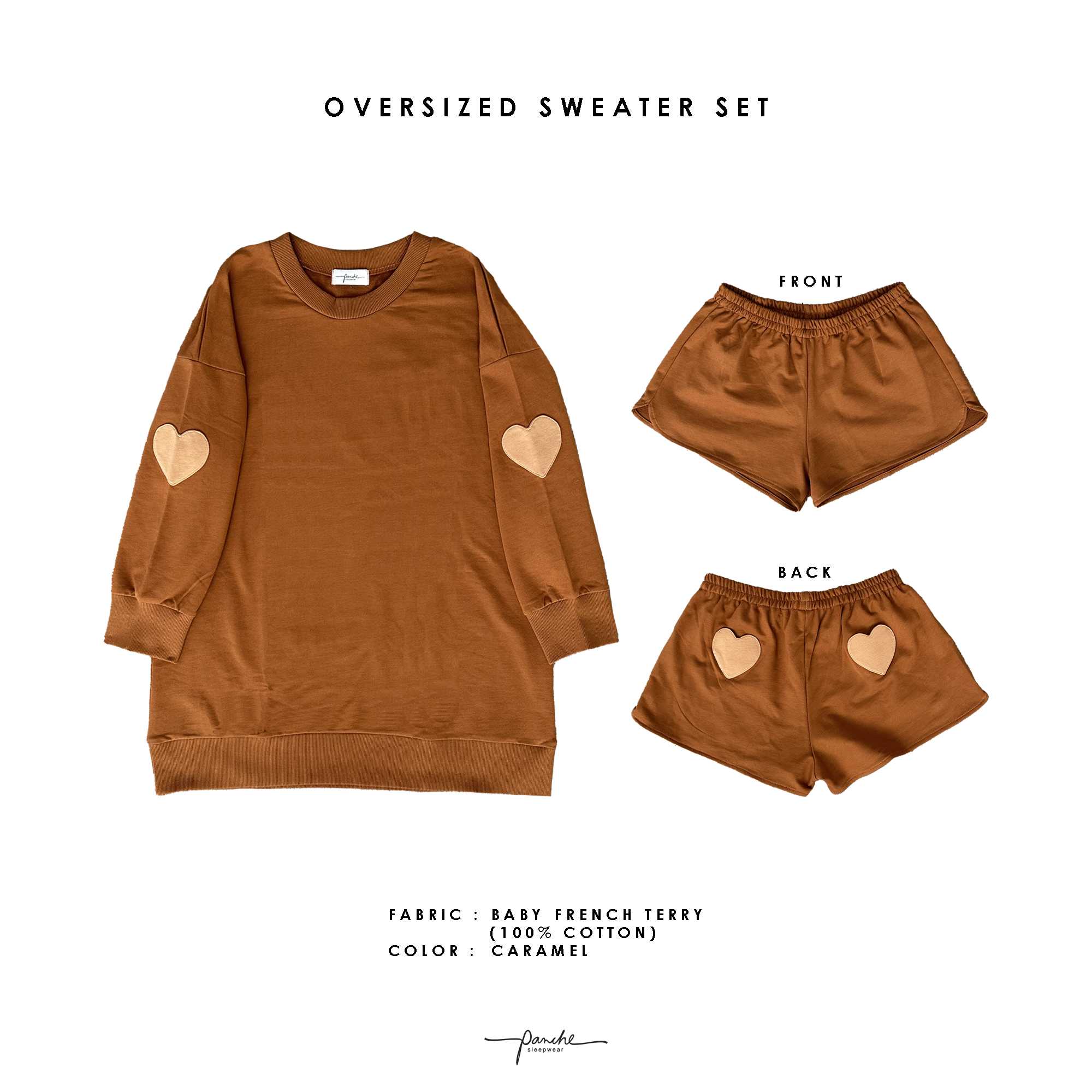 Oversized Sweater Set - Caramel