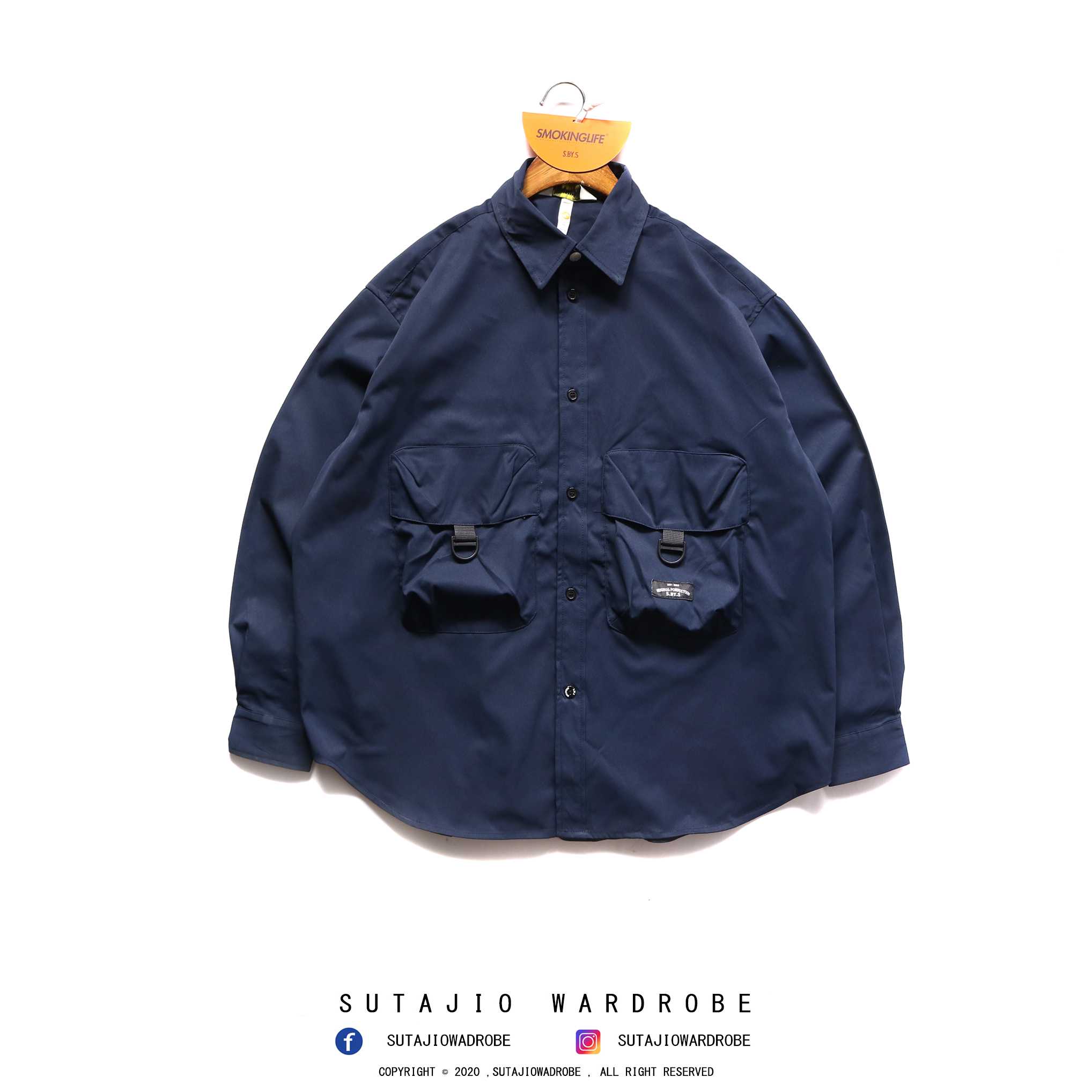 S.BY.S Production Japanese Loose Functional Multi-Pocket Shirt
