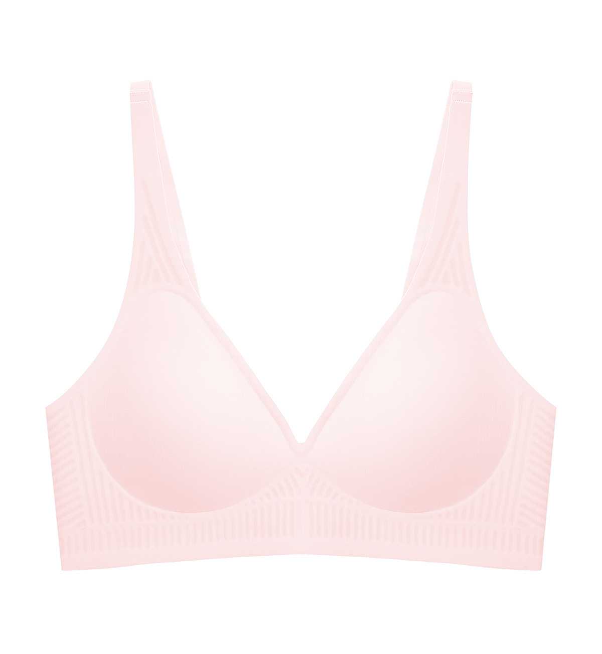 Triumph 10217874 Zone Easy P 00CQ เสื้อชั้นในไม่มีโครง สีชมพูอ่อน