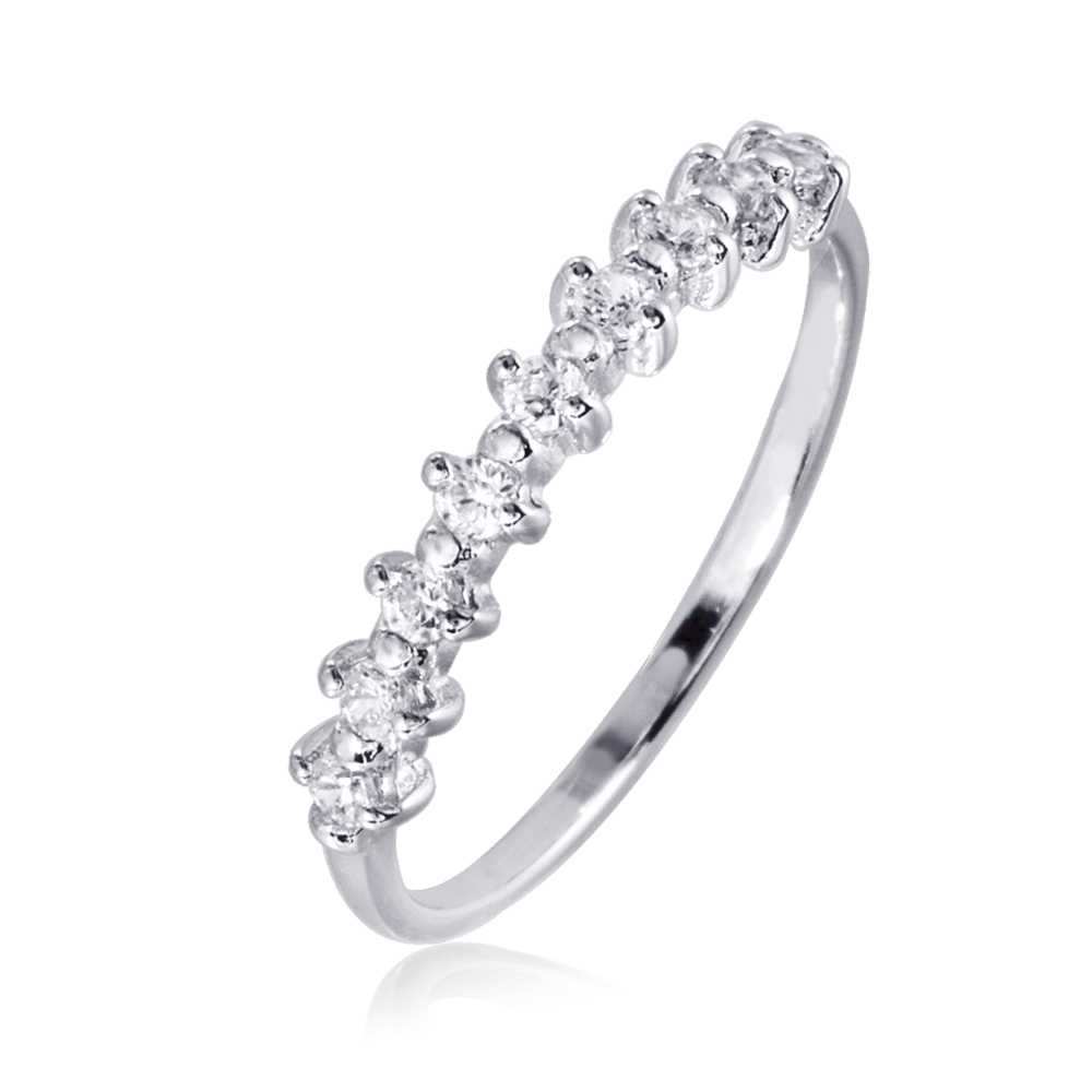 SNOWY แหวนเงินแท้ 925 Silver Jewelry ประดับเพชรสวิส CZ รุ่น RS3063-SS