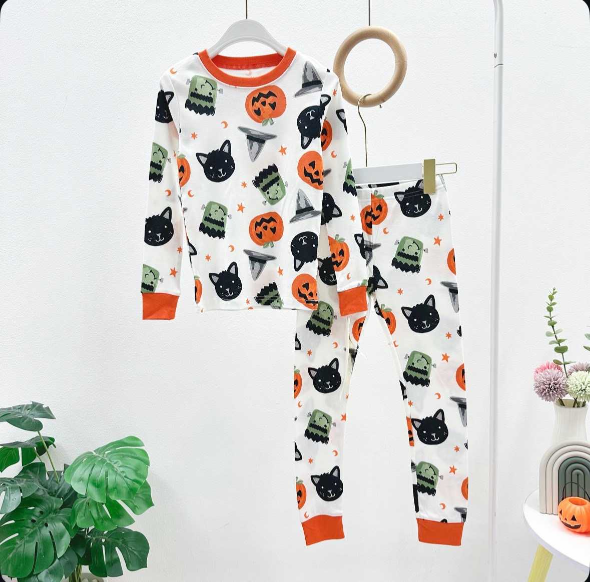 พร้อมส่ง  Halloween Pyjamas Set