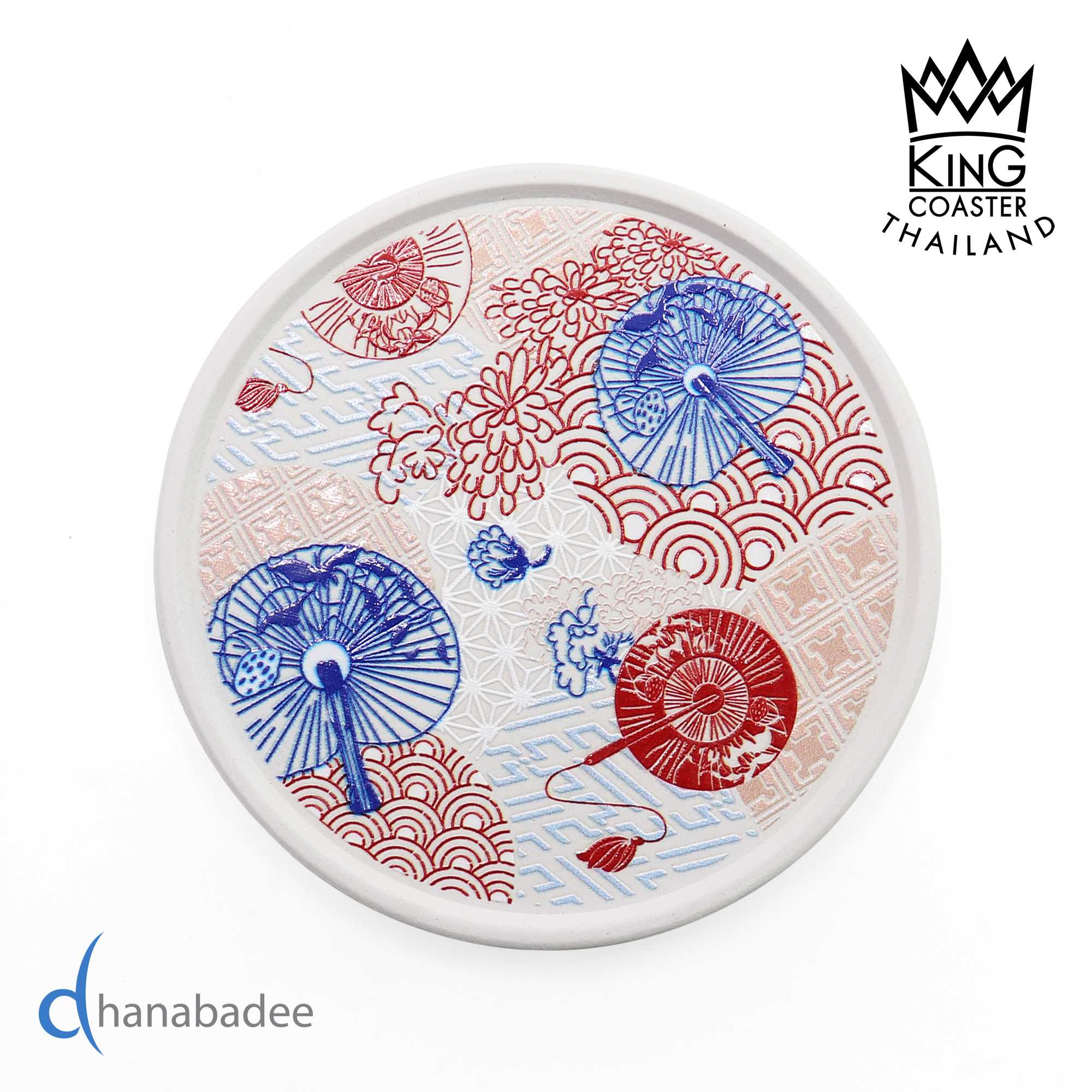 จานรองแก้ว R10049  ทรงกลมมีขอบ -NIPPON-02