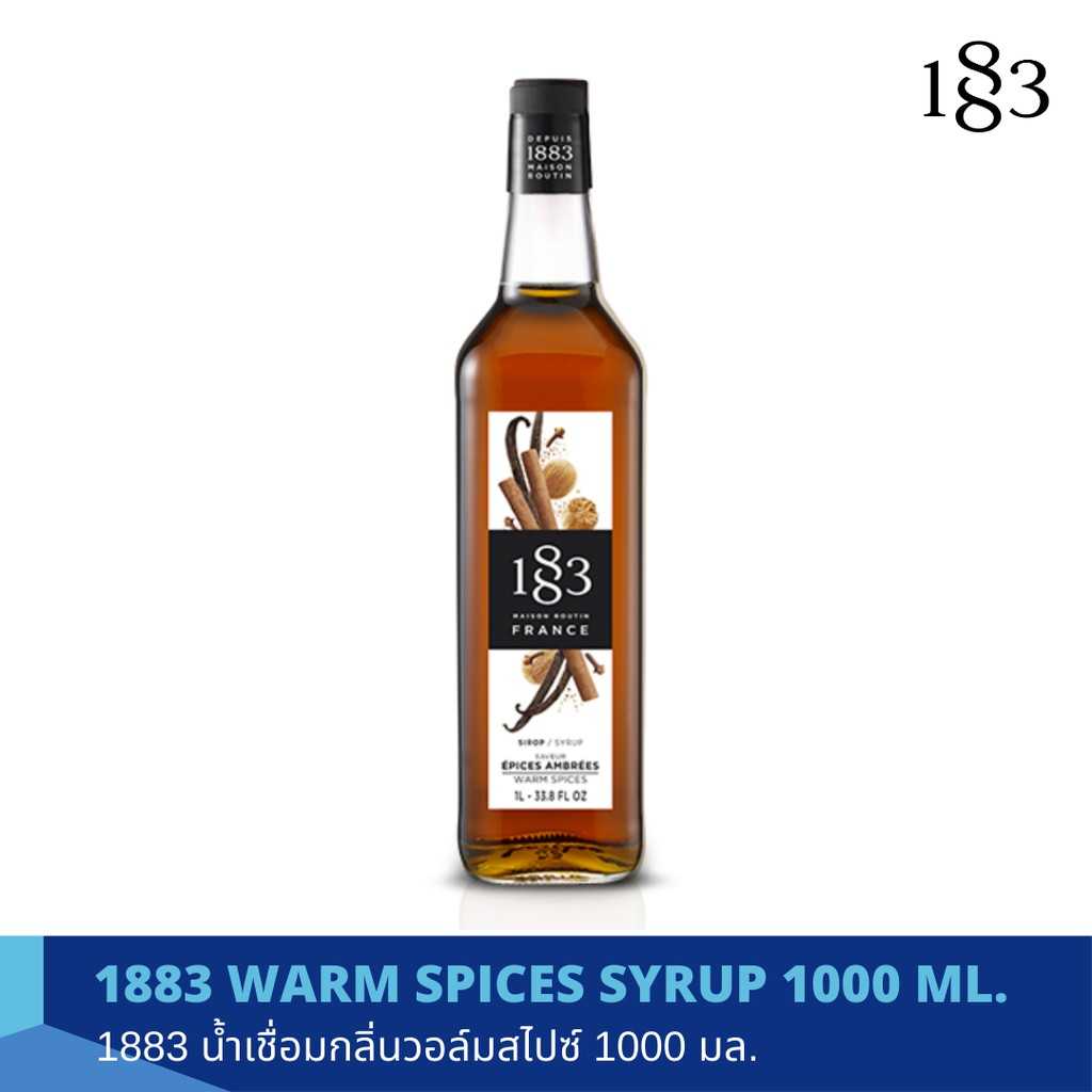 1883 WARM SPICES SYRUP 1000 ml.