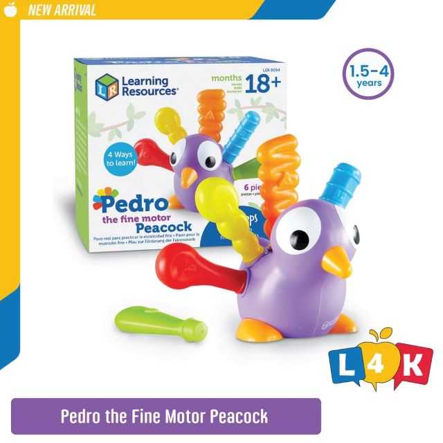 [อายุ 18เดือน+] เจ้านกยูงน้อยเปโดร เรียนรู้สีสัน และผิวสัมผัส [Learning Resources]
