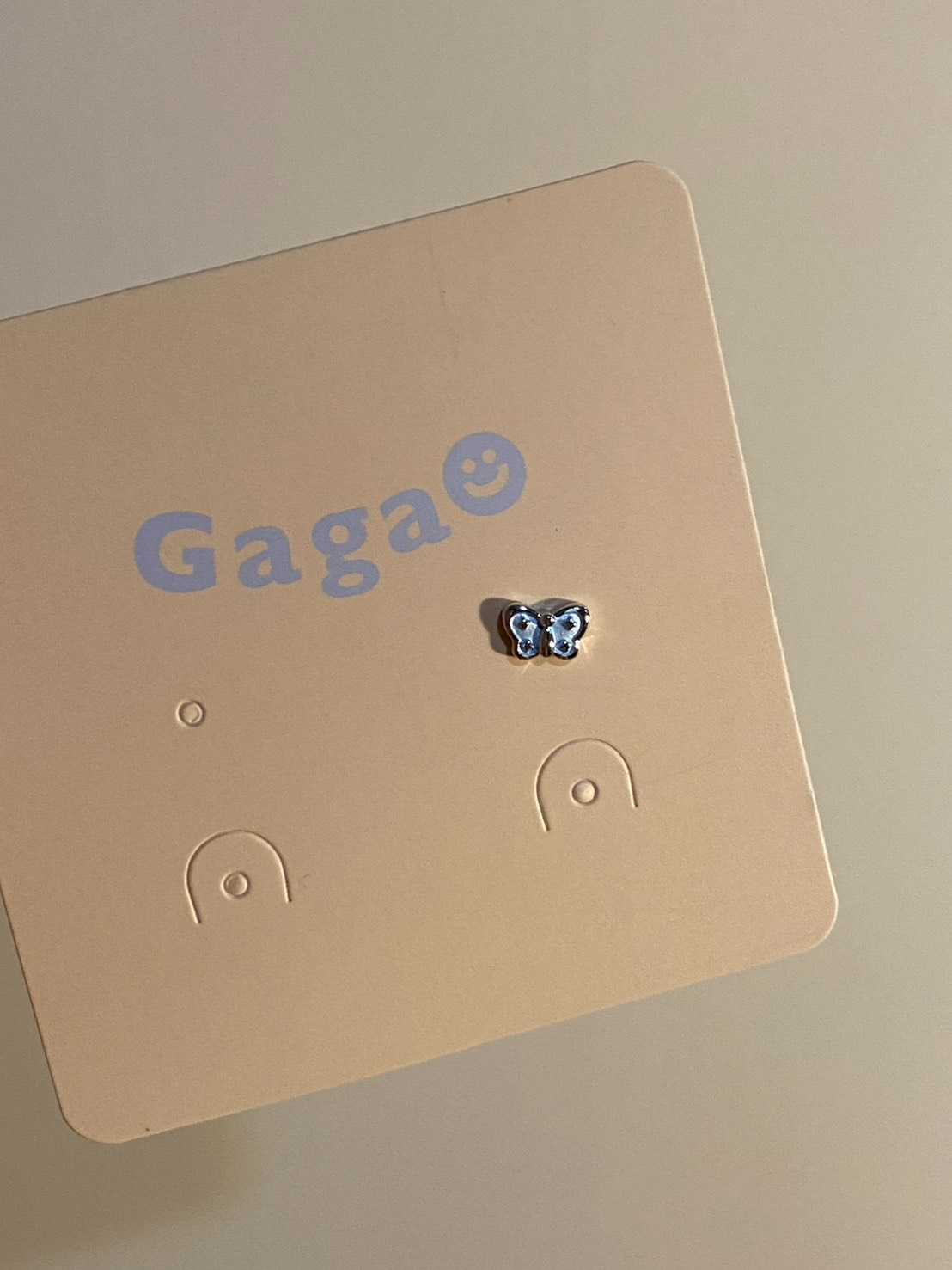A199 (ผีเสื้อ)(จิว)(1ข้าง) Stainless Steel แพ้ง่ายใส่ได้ ต่างหูร้านกากา GAGASTORETH
