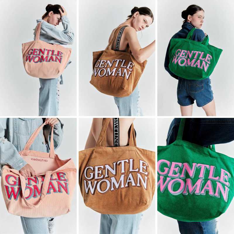 GENTLEWOMAN CORDUROY TOTE  มี 3 สี กระเป๋าผ้าลูกฟูก สุดฮิต  แท้ 💯จาก shop ✅