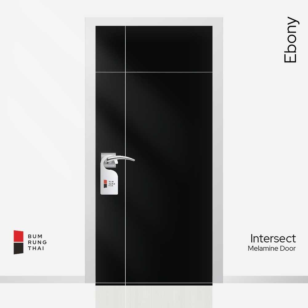 ประตูเมลามีนลายไม้ EBONY 3.5x80x200 cm. (เลือกได้6แบบ)
