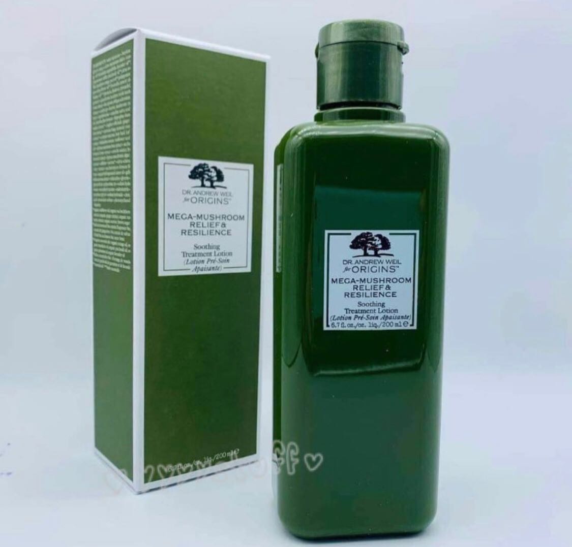 น้ำตบเห็ด Origins Mega-Mushroom Skin Relief & Resilience Soothing Treatment Lotion•