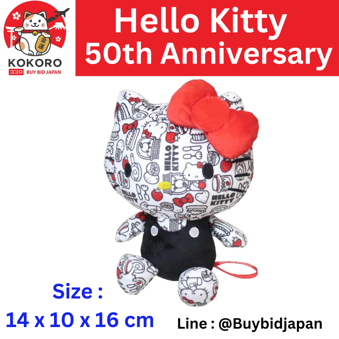 [PRE-ORDER] ตุ๊กตาคิตตี้ ครบรอบ 50 ปี Hello Kitty 50th Anniversary นำเข้าจากญี่ปุ่น Sanrio Japan