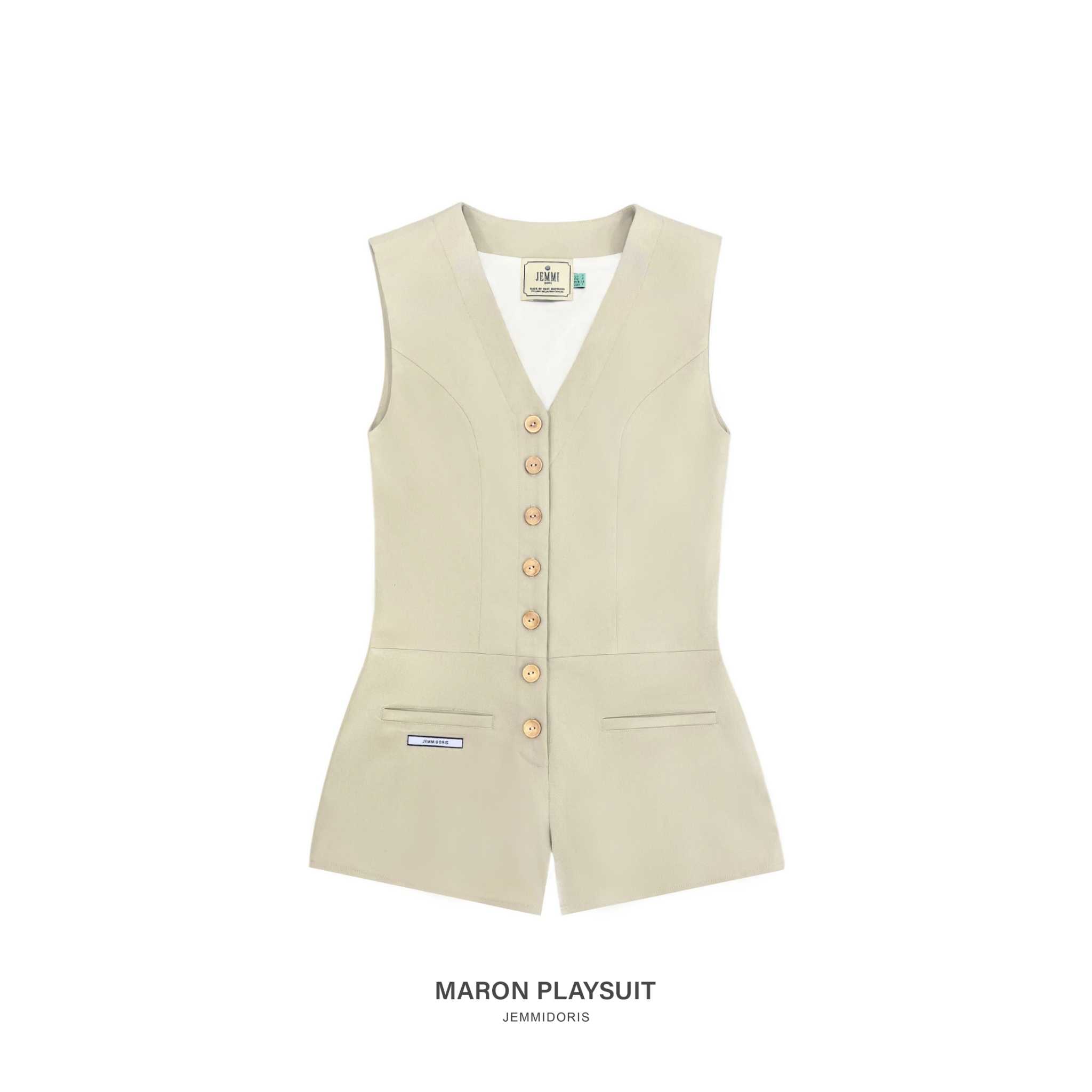 MARON PLAYSUIT BEIGE