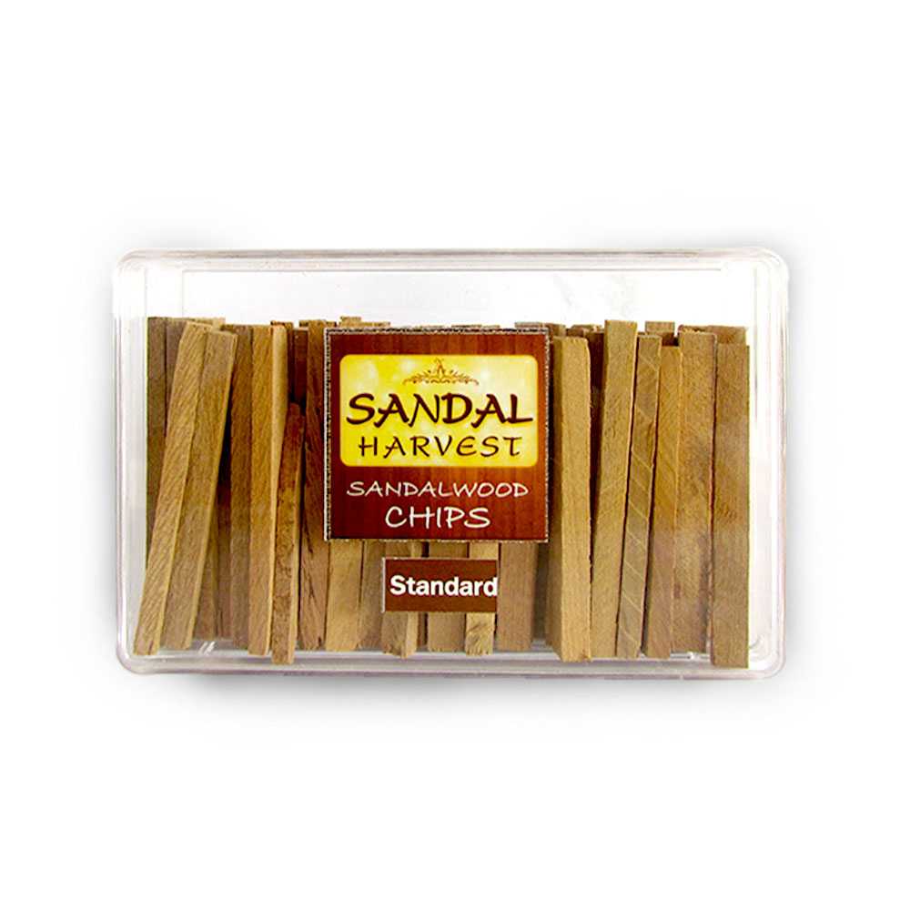 ไม้หอมแก่นจันทร์ (เกรดธรรมดา) หอมอโรม่า แท้ 100%  SandalHarvest Sandalwood Chips (Standard) 50g