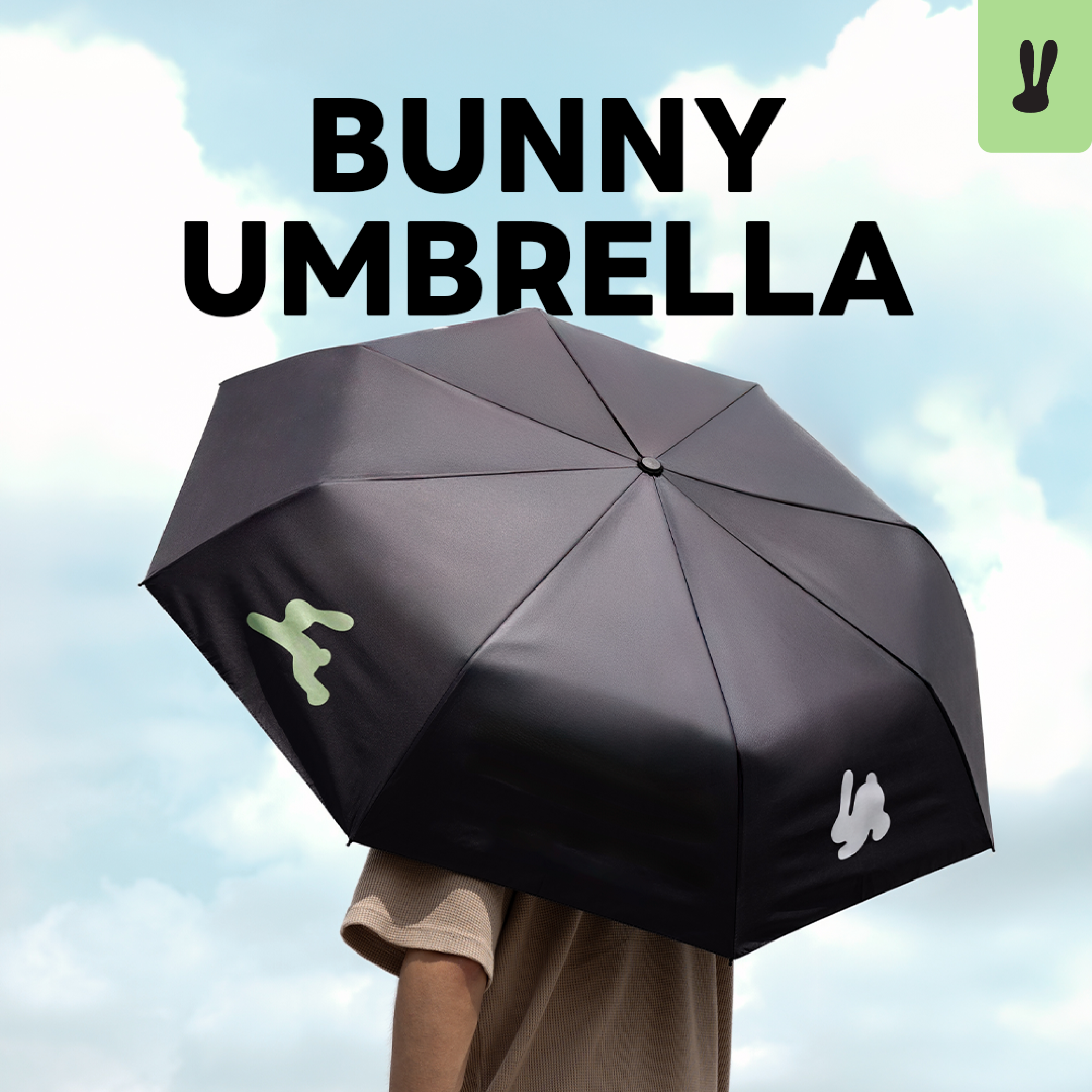 Bunny Umbrella | ร่มพับ พกพาสะดวก | ร่มกันแดด โครงร่มแข็งแรง