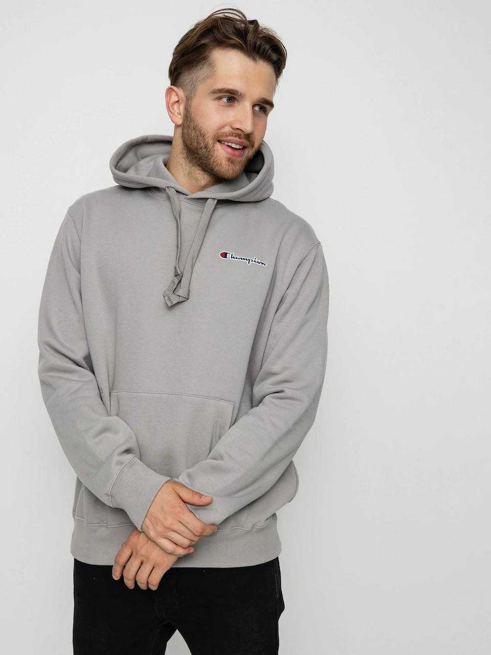 CHAMPION ROCHESTER 1919SMALL SCRIPT LOGO EMBROIDERY FLEECE HOODIE
