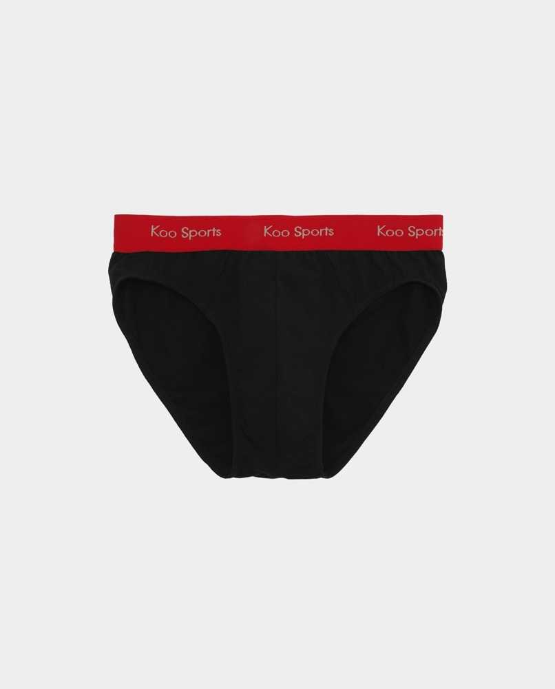 กางเกงในชาย บรีฟ Sports Stretch Brief - Black-Red