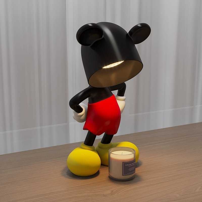 พร้อมส่ง โคมไฟตั้งโต๊ะ โคมไฟ โคมไฟมิกกี้เมาส์ desk lamp mini lamp Mick mouse