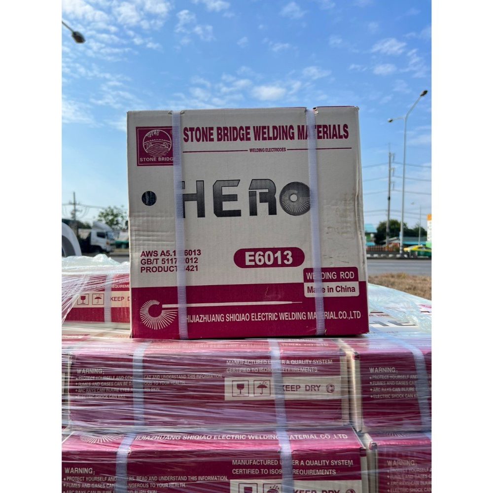 HERO E6013 ลวดเชื่อมไฟฟ้า 2.5x300 มม. เชื่อมเหล็ก (ยกลัง 20 กิโล)