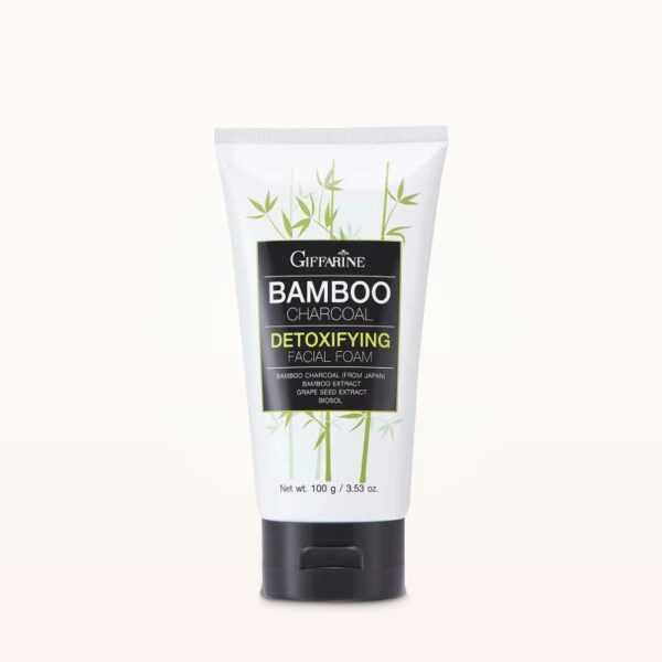 กิฟฟารีน แบมบู ชาร์โคล ดีท็อกซิฟายอิ้ง เฟเชียล โฟม (100 กรัม) | Giffarine Bamboo Facial Foam