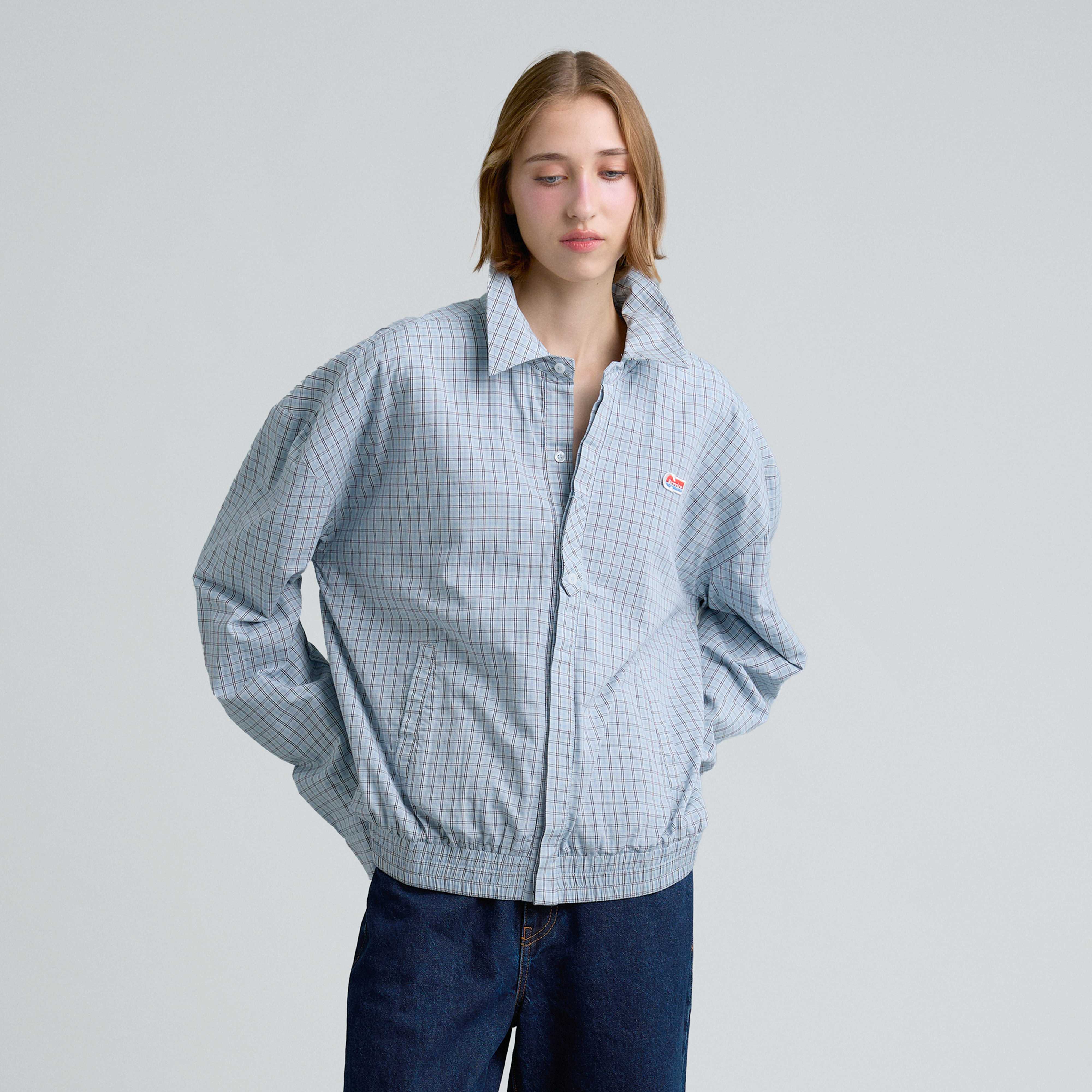 GINGHAM JACKET (BLUE)