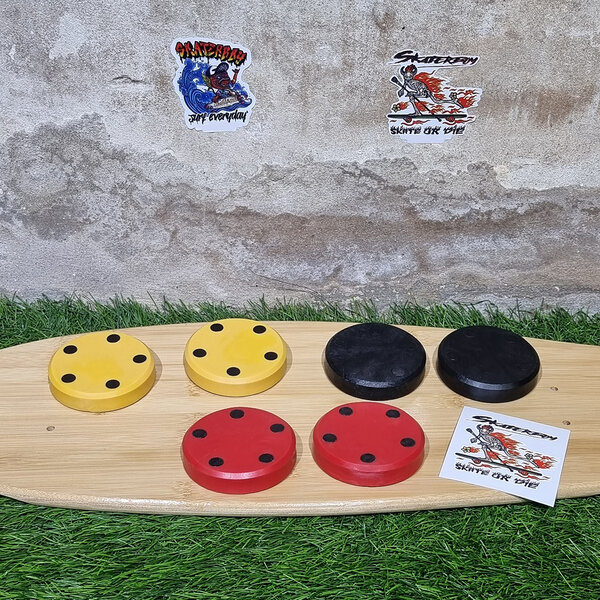 0101 หินเบรก กลางฝ่ามือ ถูพื้นแล้วมีประกายไฟ สำหรับติด ถุงมือเบรก สไลด์ เลี้ยว สเก็ตบอร์ด Down Hill