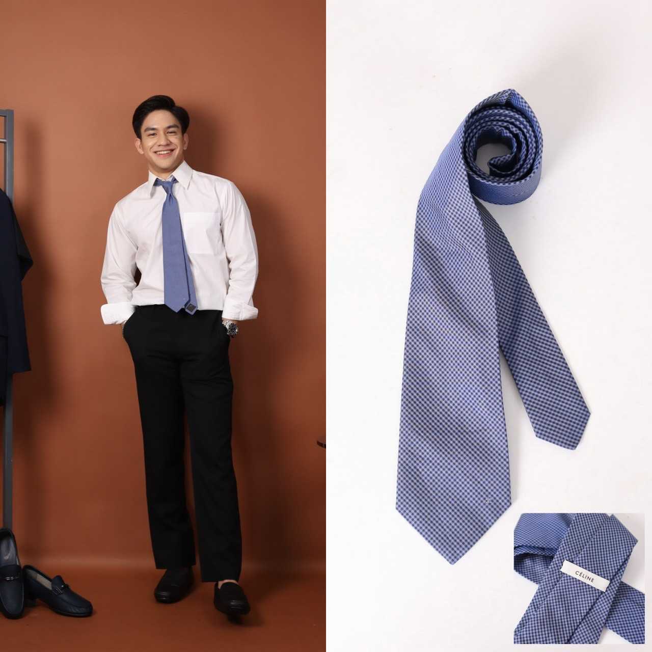 CELINE NECKTIE 8.5 CM