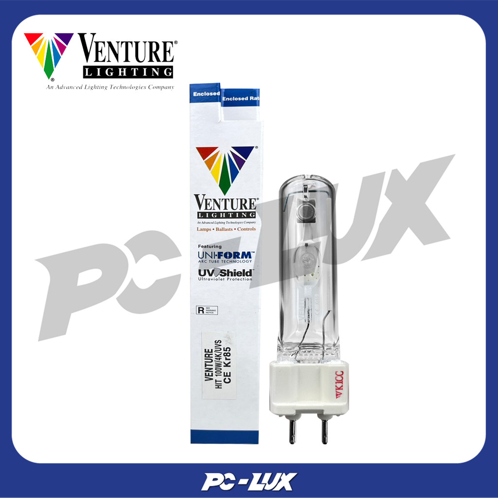 VENTURE หลอดเมทัลฮาไลด์ทรงกระบอก รุ่น HIT 100W/4K/UVS กำลังไฟ 100 วัตต์