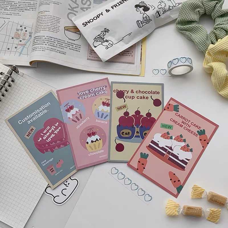 [SET] Art Cardตกแต่งผนังลาย Sweet Desserts ลายน่ารักมากค้าบ mazzy