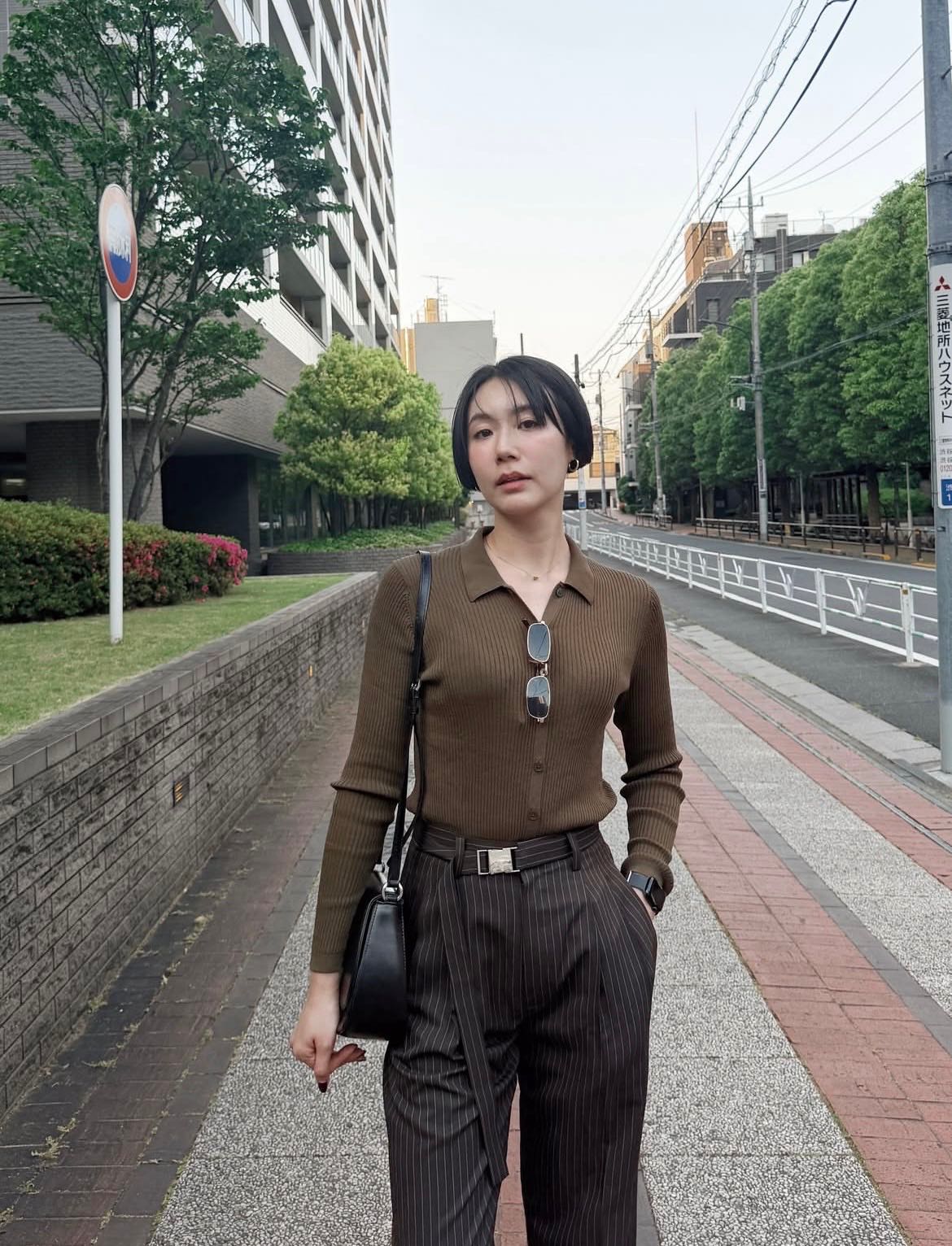 JS31 STRIPED BROWN (สินค้าสั่งตัด 5-7วัน)