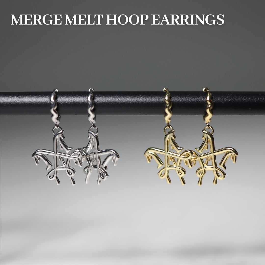 Merge Official - Merge Melt Hoop Earrings (พร้อมส่ง)