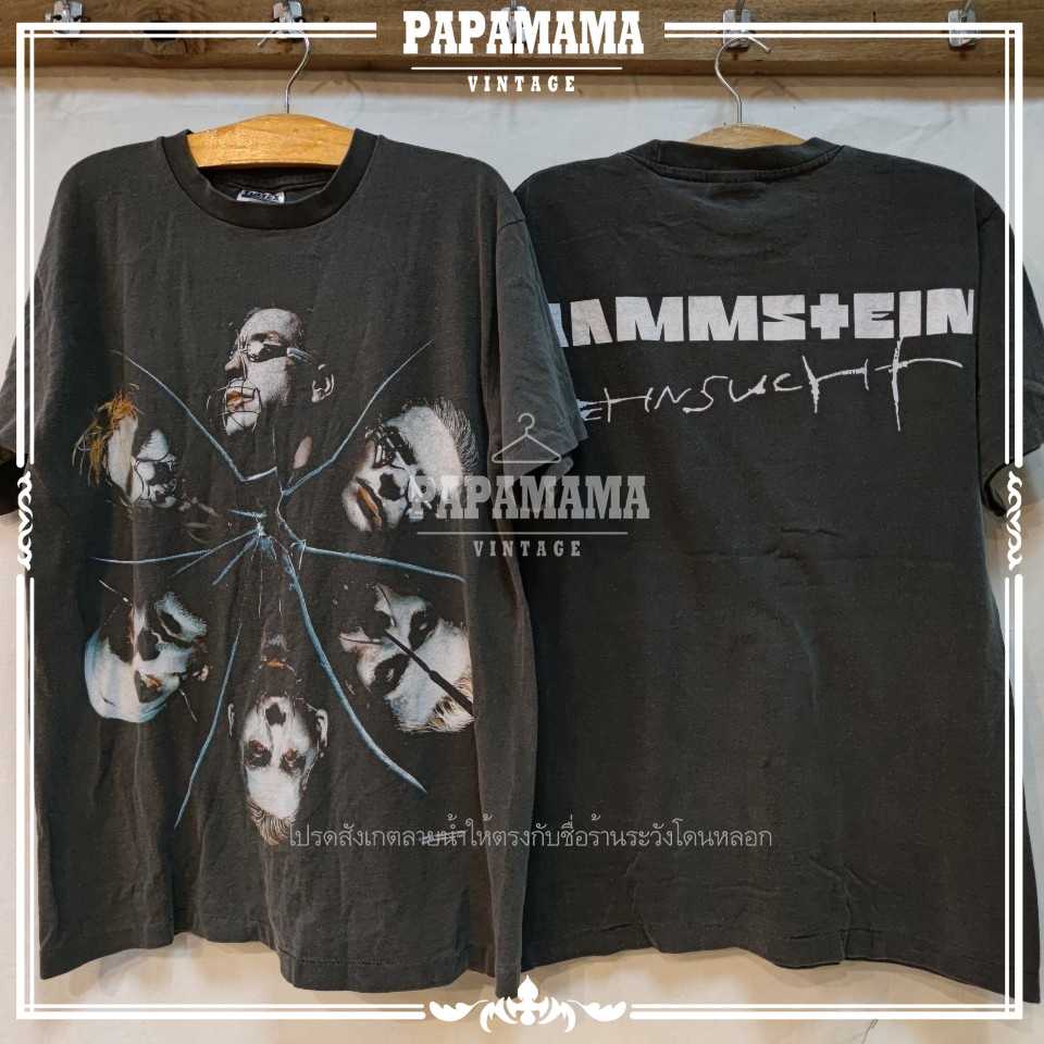 [ RAMMSTEIN ] SEHNSUCHT sigle promo shirt เสื้อวง ร๊อค วินเทจ papamama vintage