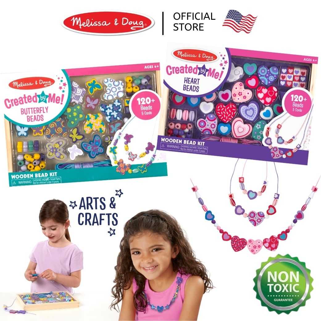 (ของแท้ USA) ของเล่นร้อยลูกปัด ร้อยสร้อย ของเล่นศิลปะ DIY Lacing Bead Melissa & Doug ฝึกออกแบบ 4175