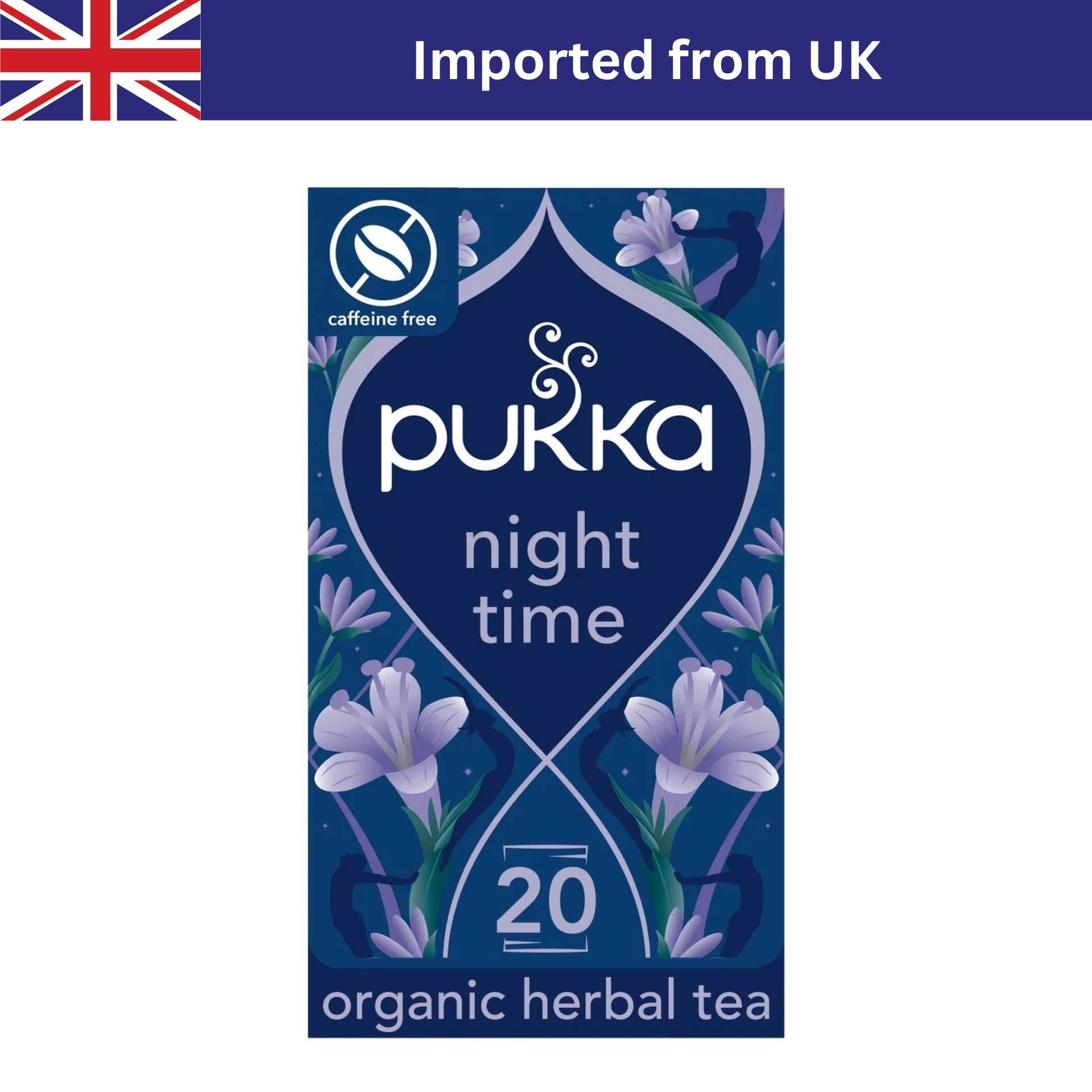 Pukka Night Time Organic Herbal Tea with Valerian (20 ซอง / 20g)