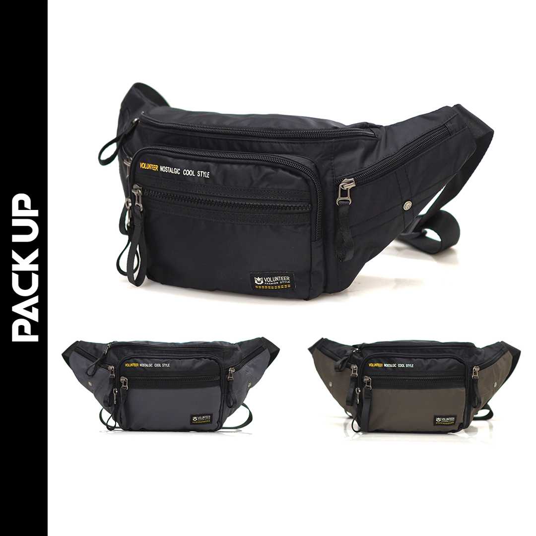 𝗣𝗔𝗖𝗞 𝗨𝗣 กระเป๋าคาดเอว กระเป๋าคาดอก Volunteer รุ่น 1801-03