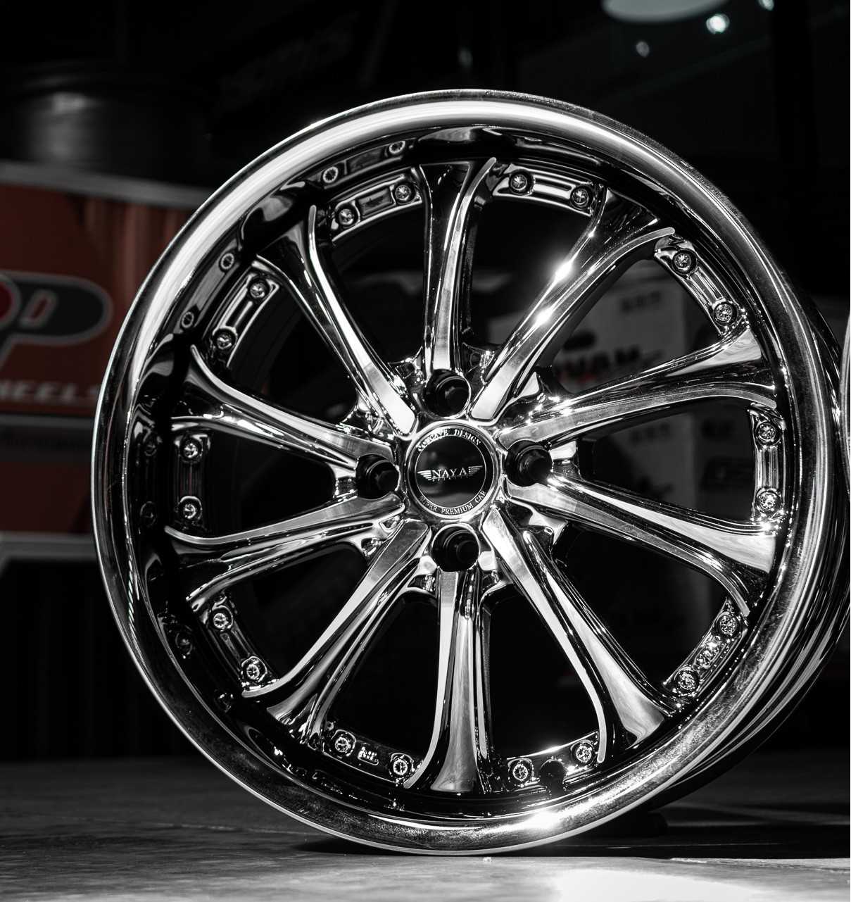 แม็กซ์ SHADOW-II/R(9916) 17X7.5 4X100 ET30  BMC/P  (สีแบล็คโครมขอบเงา)