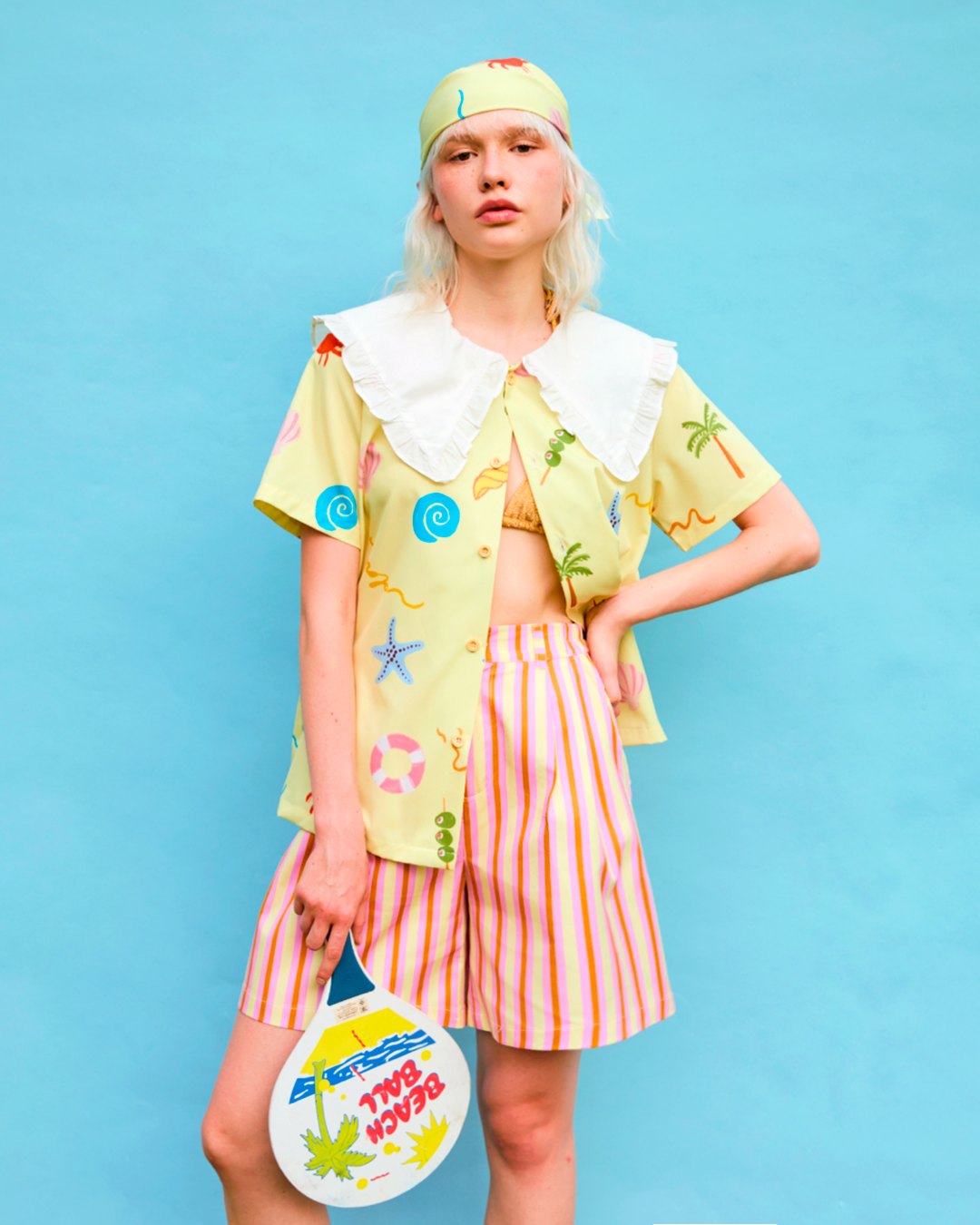 (Look14) Sunkissed Striped Woman Shorts