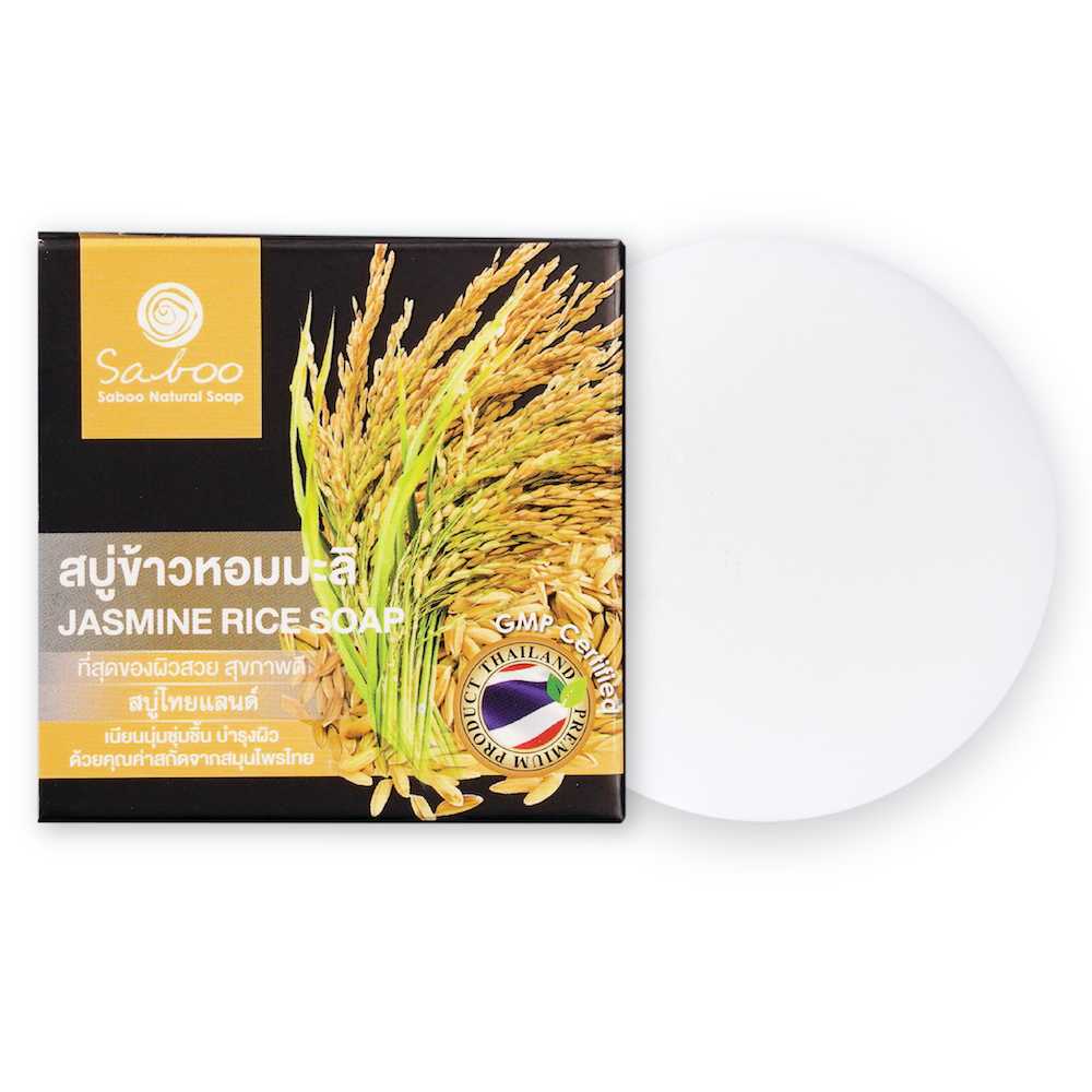 SABOO NATURAL SOAP - JASMINE RICE 100g