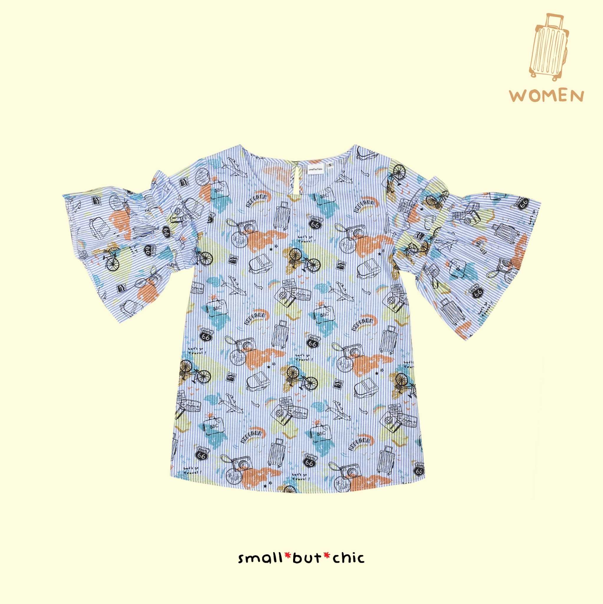 เสื้อแขนระบาย Mommy Blouse(TS-226)