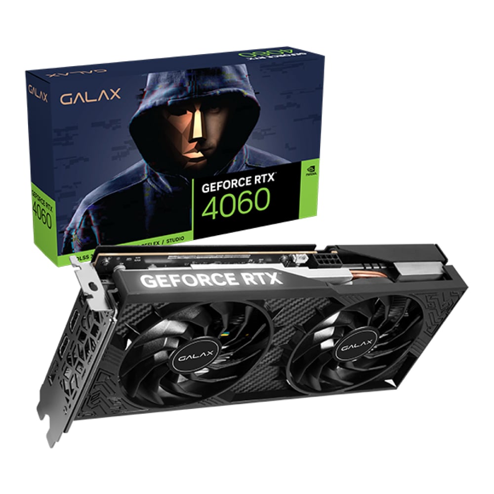 VGA (การ์ดแสดงผล) GALAX GEFORCE RTX 4060 1-CLICK OC 2X V2 - 8GB GDDR6