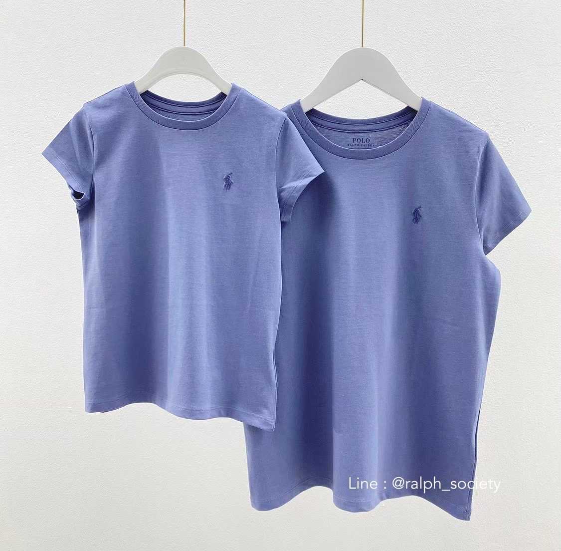 Ralph Lauren Cotton Jersey Crewneck T-Shirt (Blue)