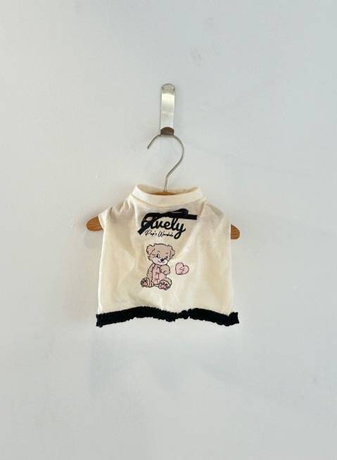 Avely (M)White Glitter crop