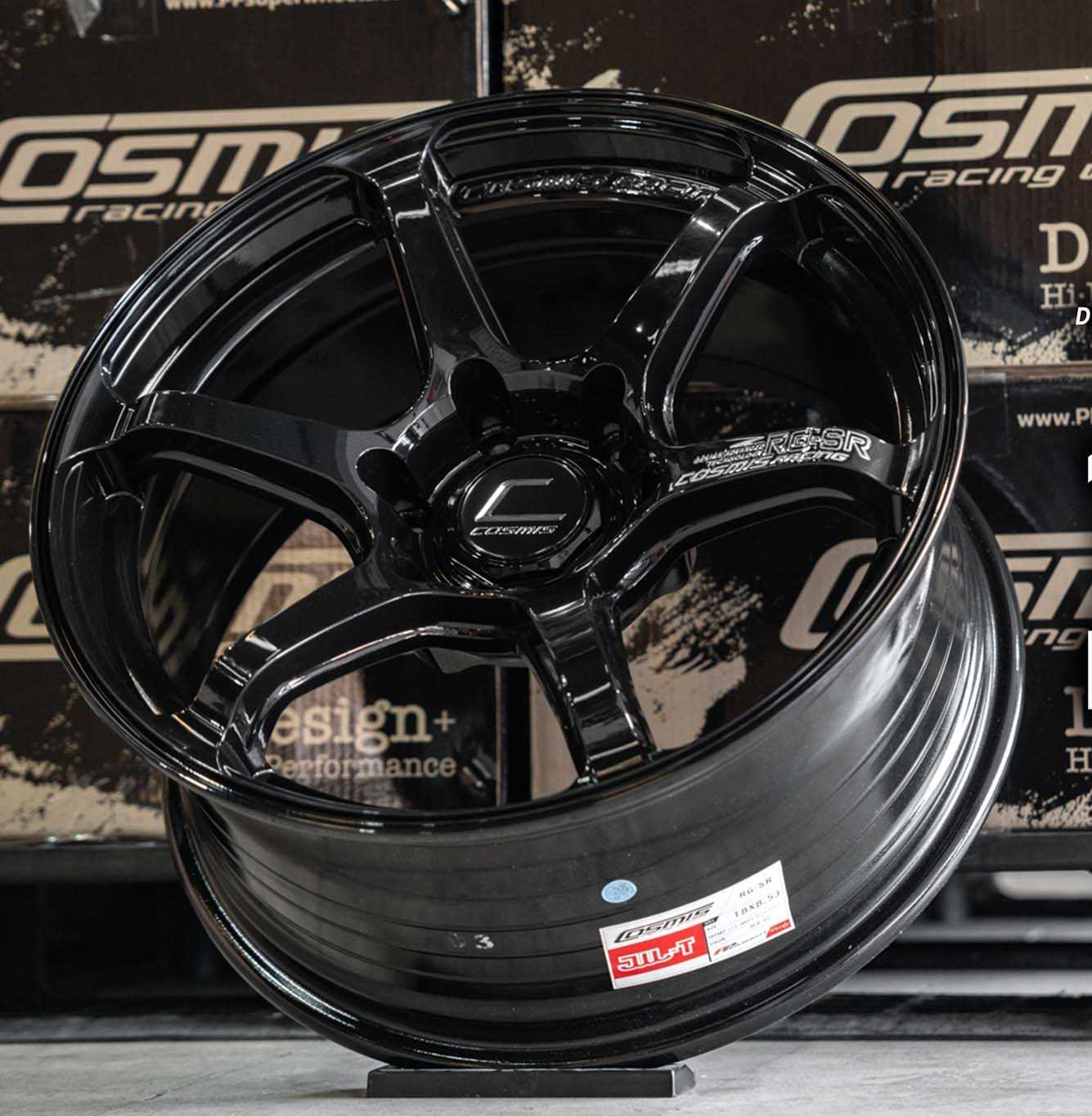 แม็กซ์ RG-SR 18X8.5 6x139.7 ET15 CB.106 BLK-XZ  (สีดำเงาCNCตัวหนังสือ)
