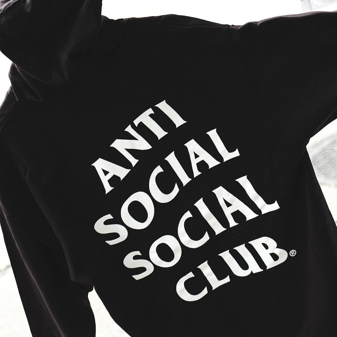 Anti Social Social Club Basic Logo Black Hoodie 