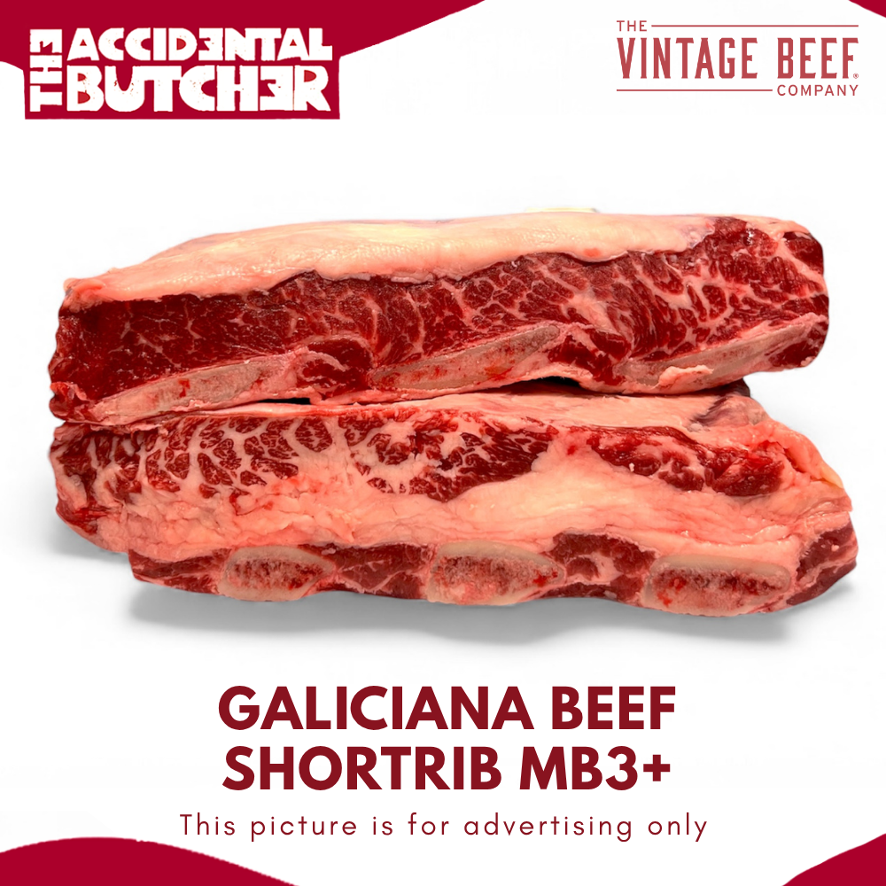 (Chilled) Vintage Galiciana Beef Short Rib MB3+ (1.7-1.9 kg)