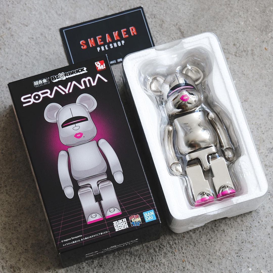 Bearbrick x Hajime Sorayama x 2G Silver 